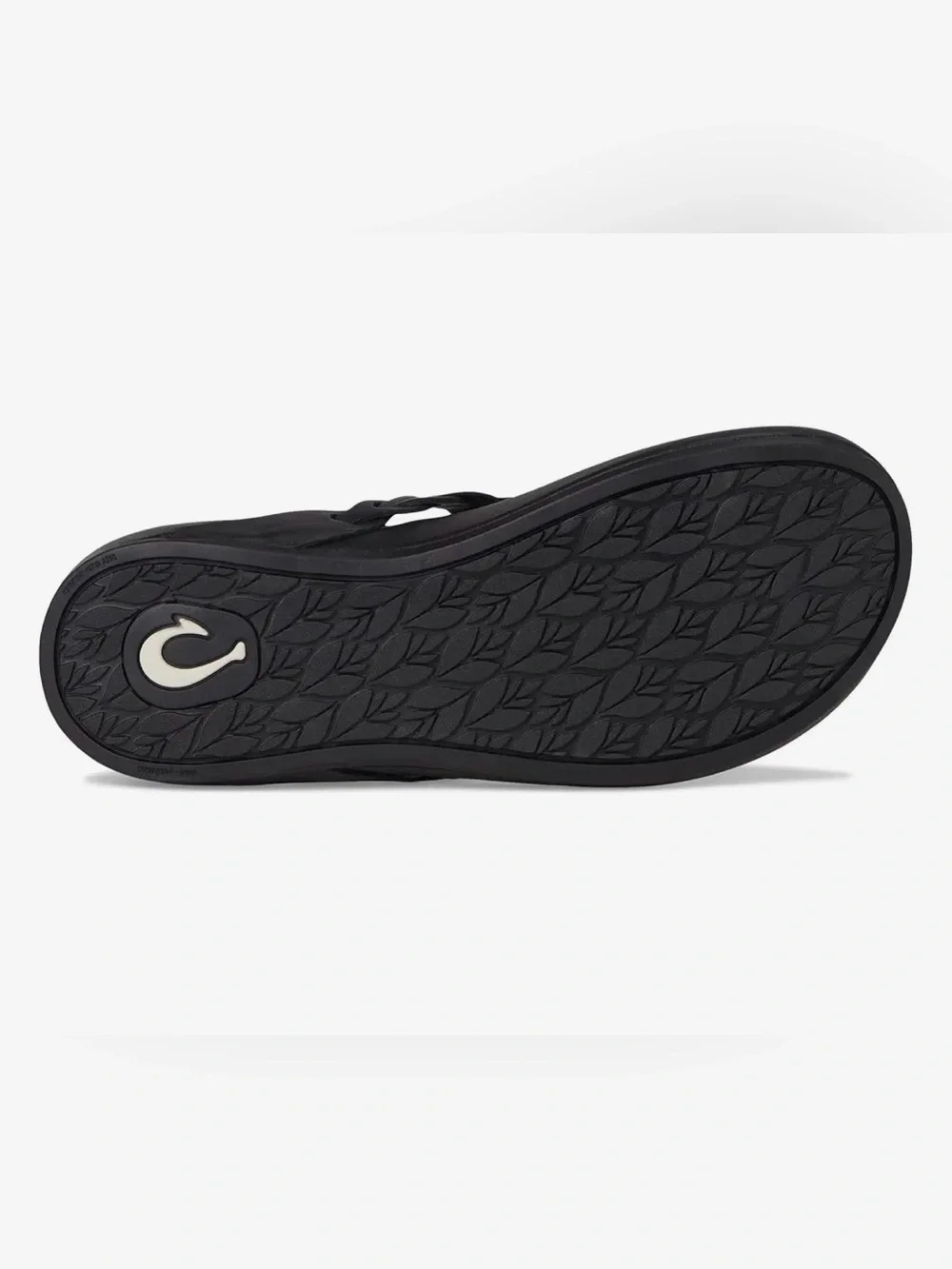 OluKai Lei Braided Leather Thong Sandals / Flip Flops - Black Size 8 - Picture 9 of 14